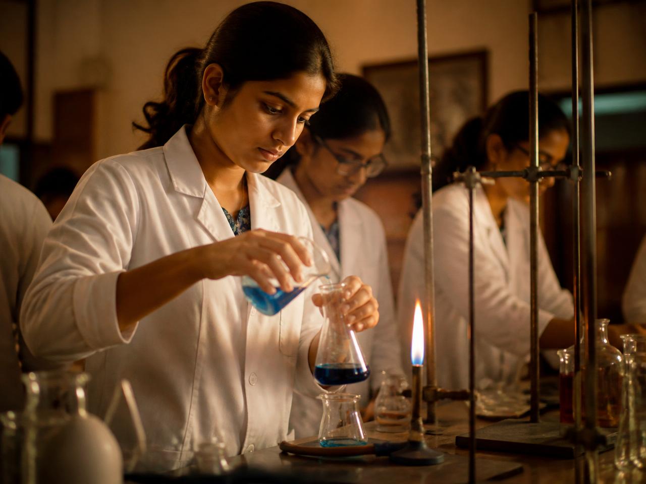 Students in chemistry lab